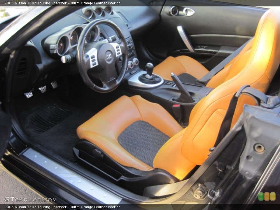 Burnt Orange Leather 2006 Nissan 350Z Interiors