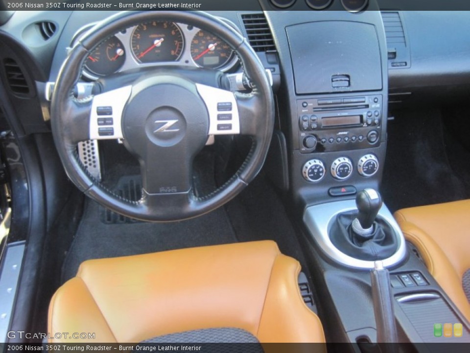 Burnt Orange Leather Interior Dashboard for the 2006 Nissan 350Z Touring Roadster #77350992
