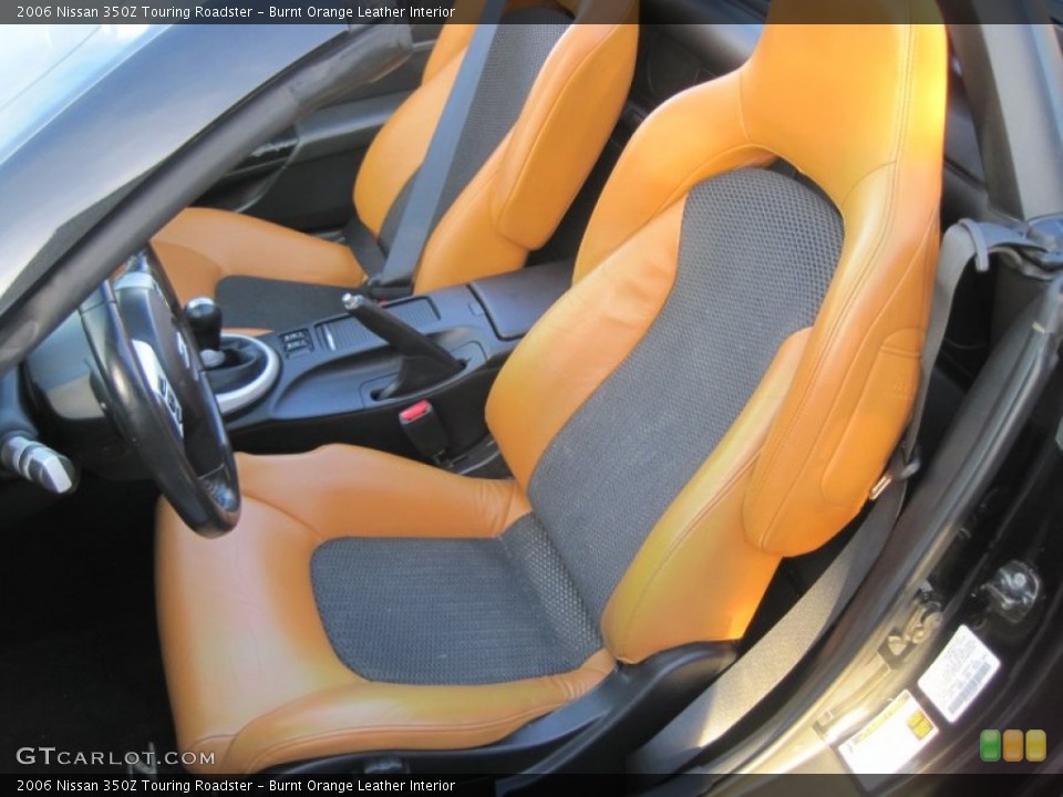 Burnt Orange Leather Interior Front Seat for the 2006 Nissan 350Z Touring Roadster #77351117