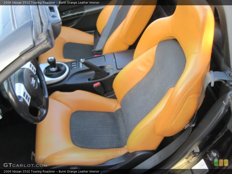 Burnt Orange Leather Interior Front Seat for the 2006 Nissan 350Z Touring Roadster #77351145