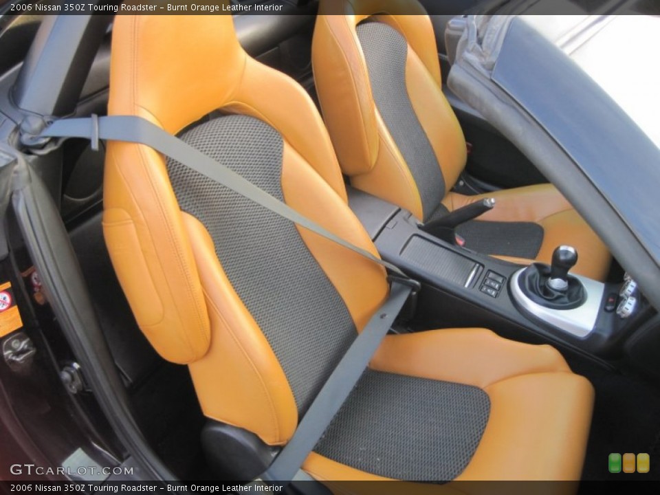 Burnt Orange Leather Interior Front Seat for the 2006 Nissan 350Z Touring Roadster #77351253