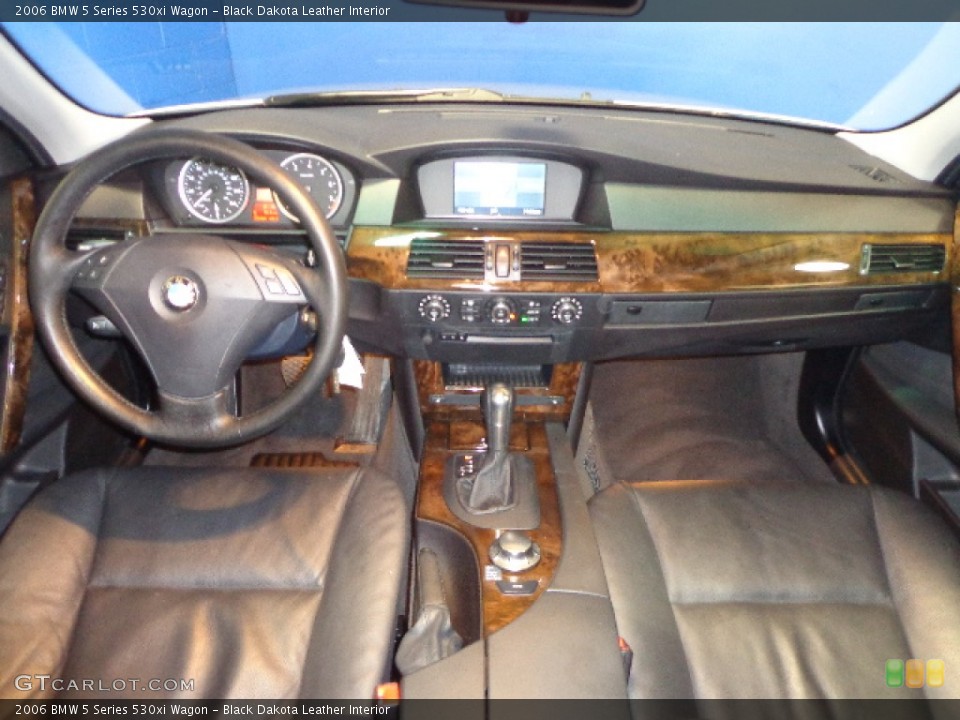 Black Dakota Leather Interior Dashboard for the 2006 BMW 5 Series 530xi Wagon #77351687