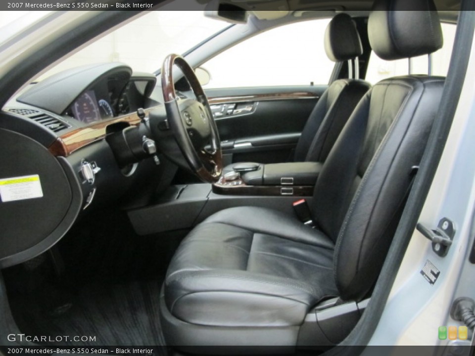 Black Interior Photo for the 2007 Mercedes-Benz S 550 Sedan #77353029