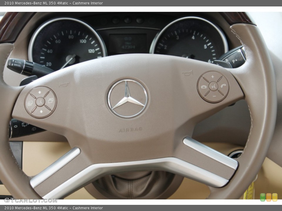 Cashmere Interior Steering Wheel for the 2010 Mercedes-Benz ML 350 4Matic #77353806