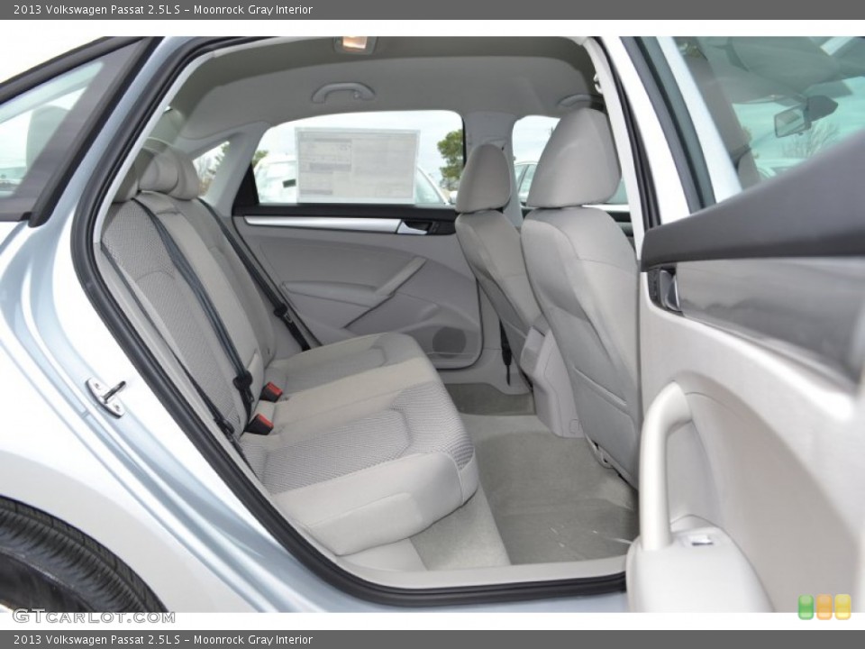 Moonrock Gray Interior Rear Seat for the 2013 Volkswagen Passat 2.5L S #77355156