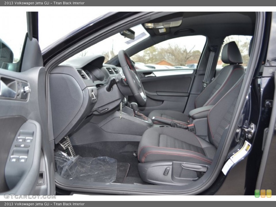 Titan Black Interior Front Seat for the 2013 Volkswagen Jetta GLI #77355445