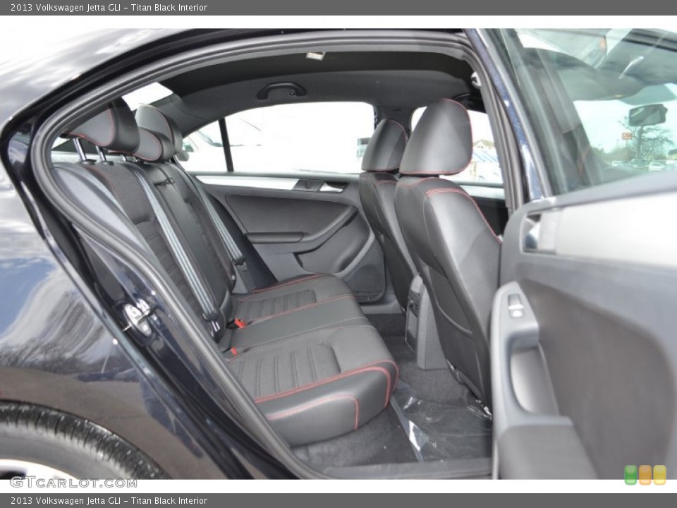 Titan Black Interior Rear Seat for the 2013 Volkswagen Jetta GLI #77355468