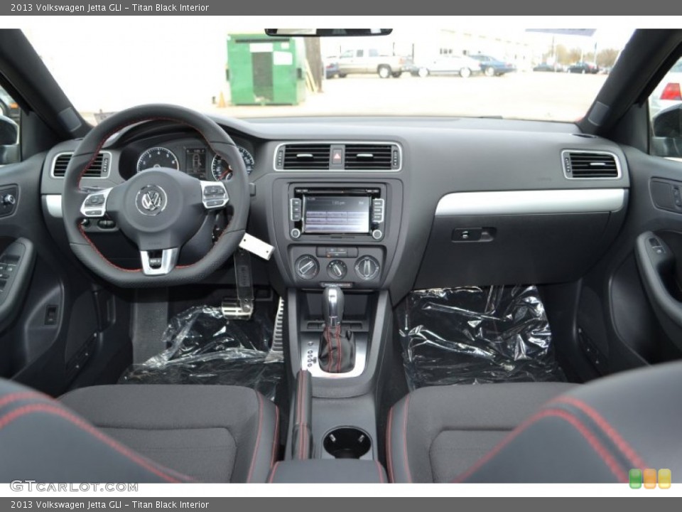 Titan Black Interior Dashboard for the 2013 Volkswagen Jetta GLI #77355492