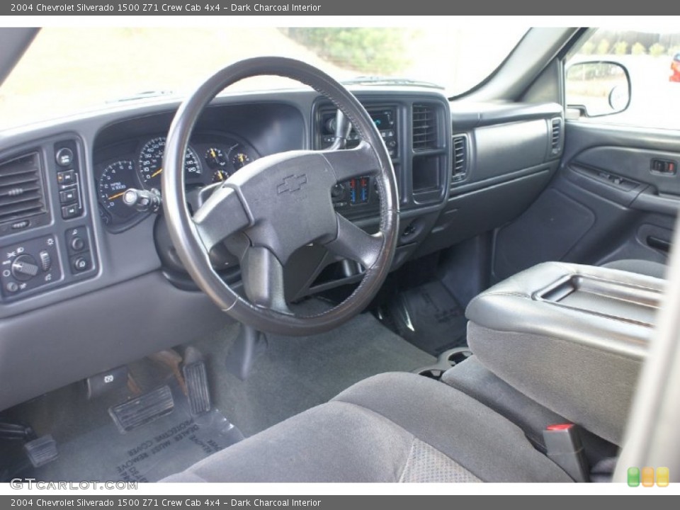 Dark Charcoal Interior Prime Interior for the 2004 Chevrolet Silverado 1500 Z71 Crew Cab 4x4 #77355576