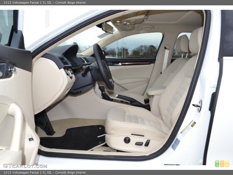 Cornsilk Beige Interior Front Seat for the 2013 Volkswagen Passat 2.5L SEL #77355610