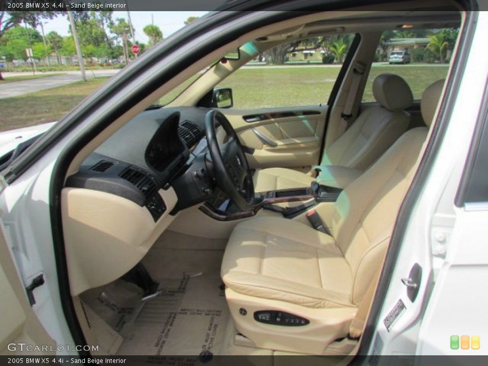 Sand Beige Interior Front Seat for the 2005 BMW X5 4.4i #77355711