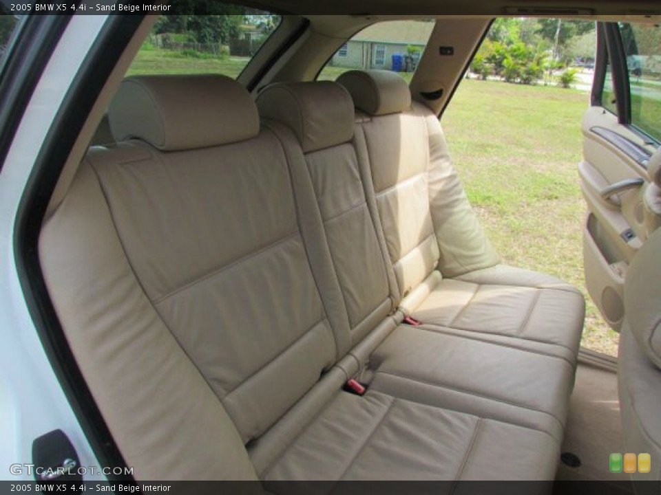 Sand Beige Interior Rear Seat for the 2005 BMW X5 4.4i #77355792