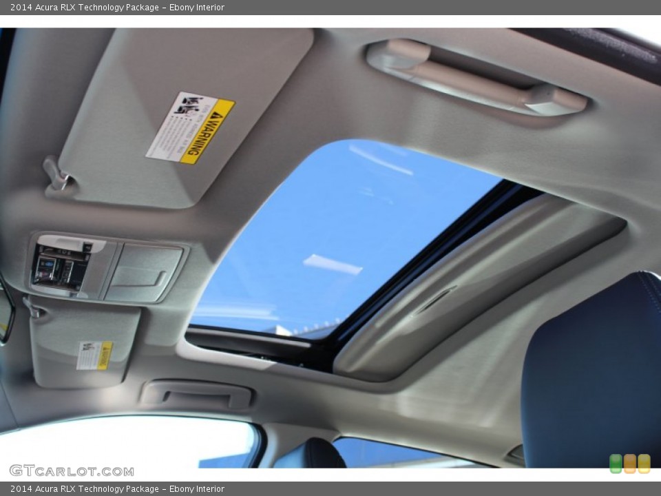 Ebony Interior Sunroof for the 2014 Acura RLX Technology Package #77356264