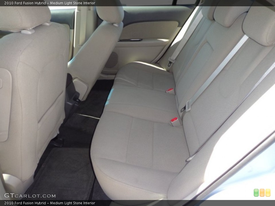 Medium Light Stone Interior Rear Seat for the 2010 Ford Fusion Hybrid #77356327