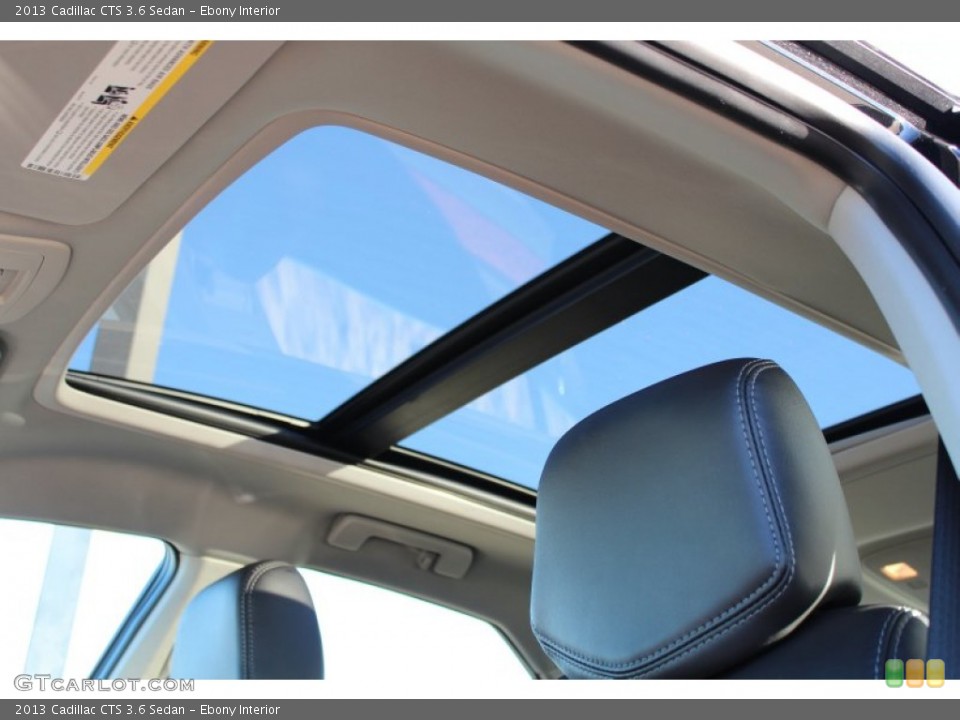 Ebony Interior Sunroof for the 2013 Cadillac CTS 3.6 Sedan #77356830