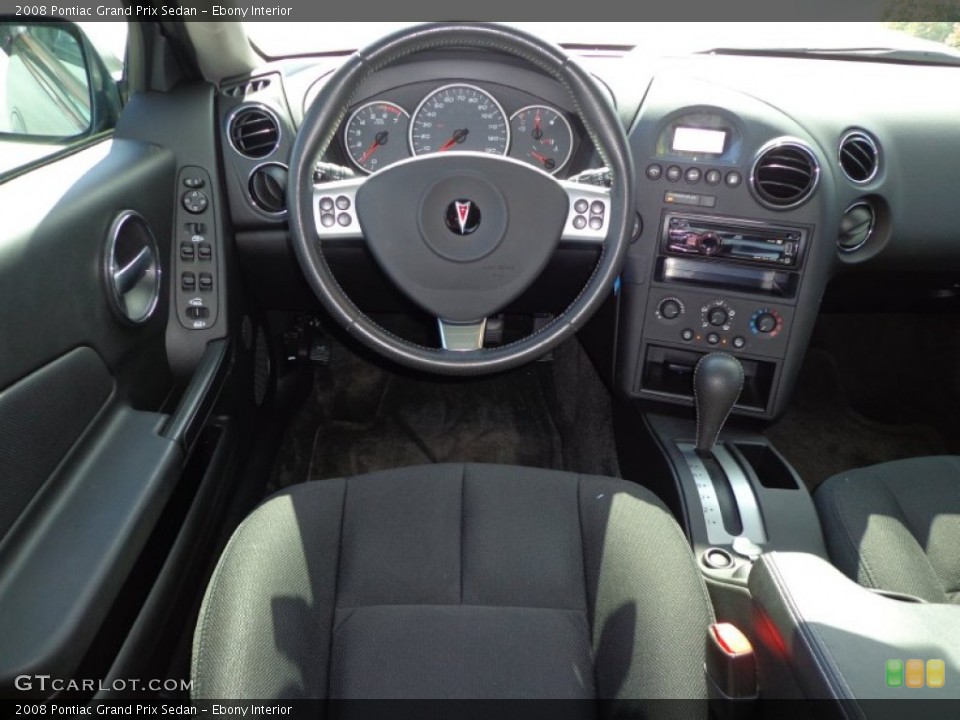Ebony Interior Dashboard for the 2008 Pontiac Grand Prix Sedan #77357187