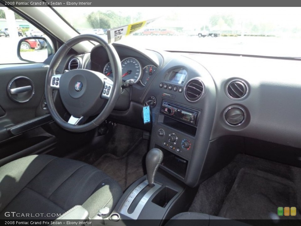 Ebony Interior Dashboard for the 2008 Pontiac Grand Prix Sedan #77357250