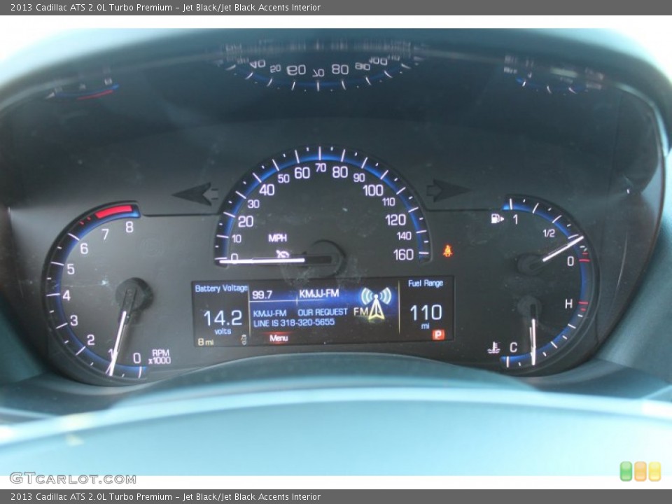 Jet Black/Jet Black Accents Interior Gauges for the 2013 Cadillac ATS 2.0L Turbo Premium #77357439