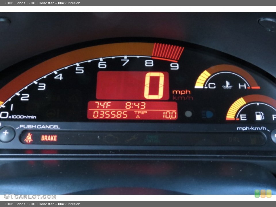 Black Interior Gauges for the 2006 Honda S2000 Roadster #77357841