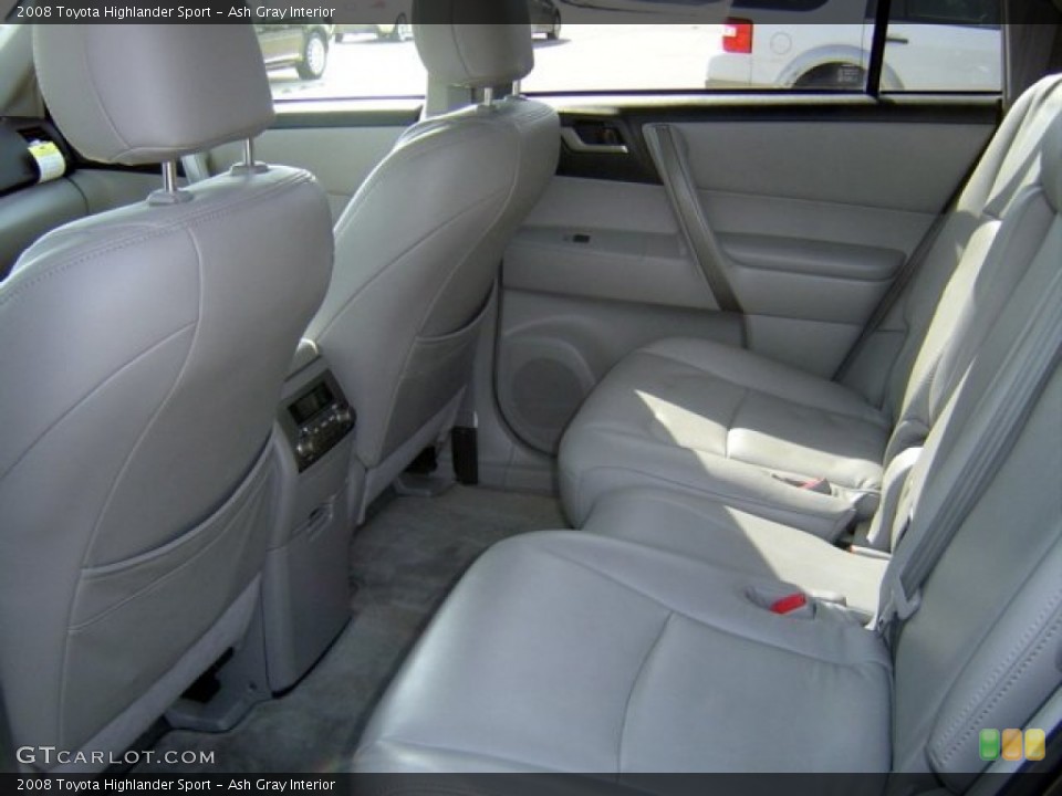 Ash Gray Interior Rear Seat for the 2008 Toyota Highlander Sport #77358192