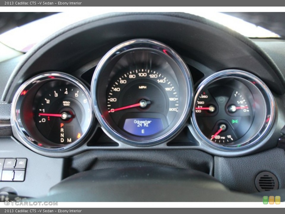 Ebony Interior Gauges for the 2013 Cadillac CTS -V Sedan #77358369