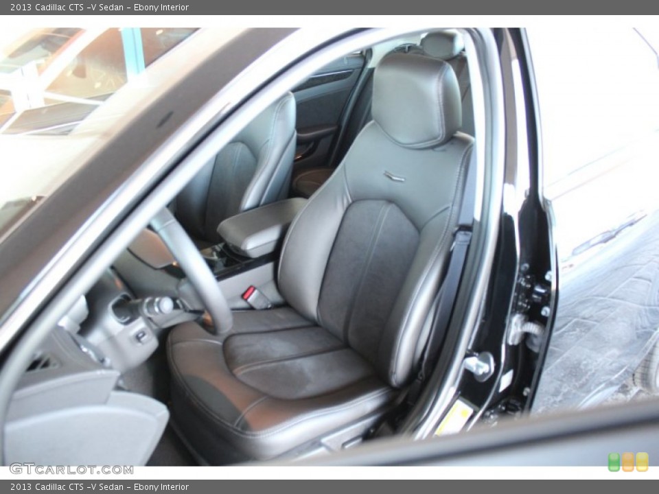 Ebony Interior Front Seat for the 2013 Cadillac CTS -V Sedan #77358465