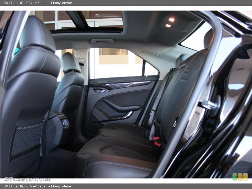 Ebony Interior Rear Seat for the 2013 Cadillac CTS -V Sedan #77358538