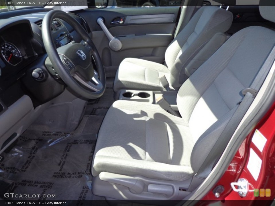 Gray Interior Front Seat for the 2007 Honda CR-V EX #77358576