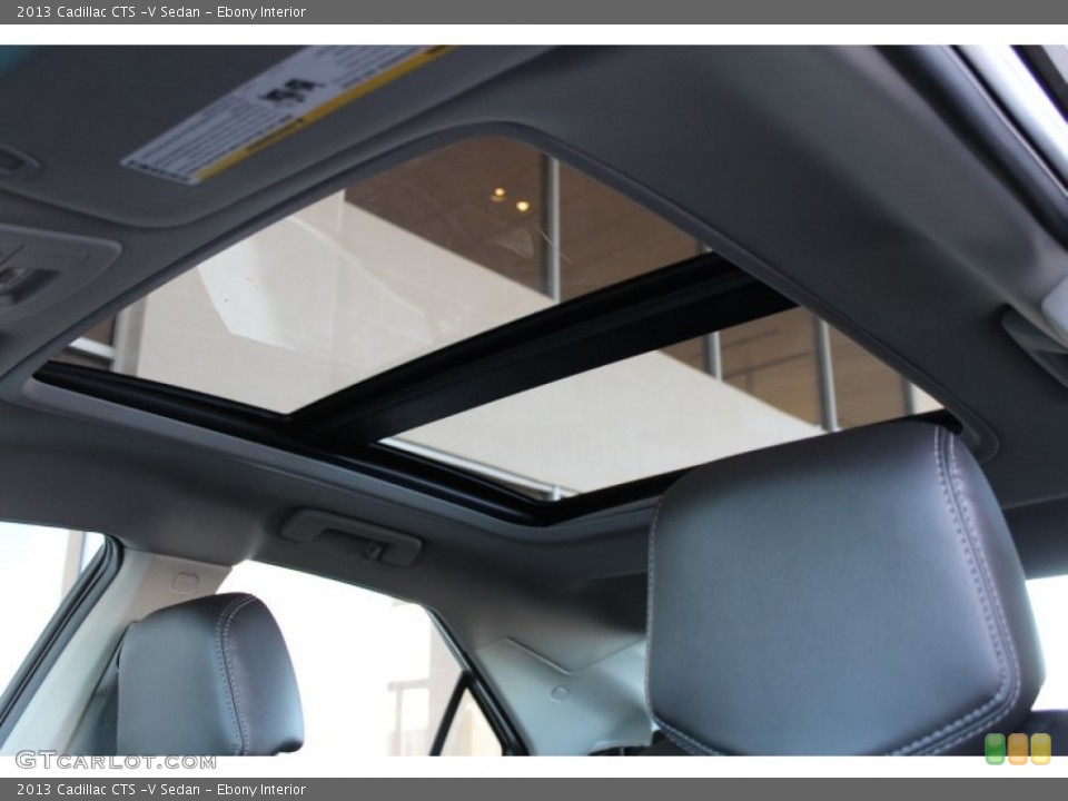 Ebony Interior Sunroof for the 2013 Cadillac CTS -V Sedan #77358630