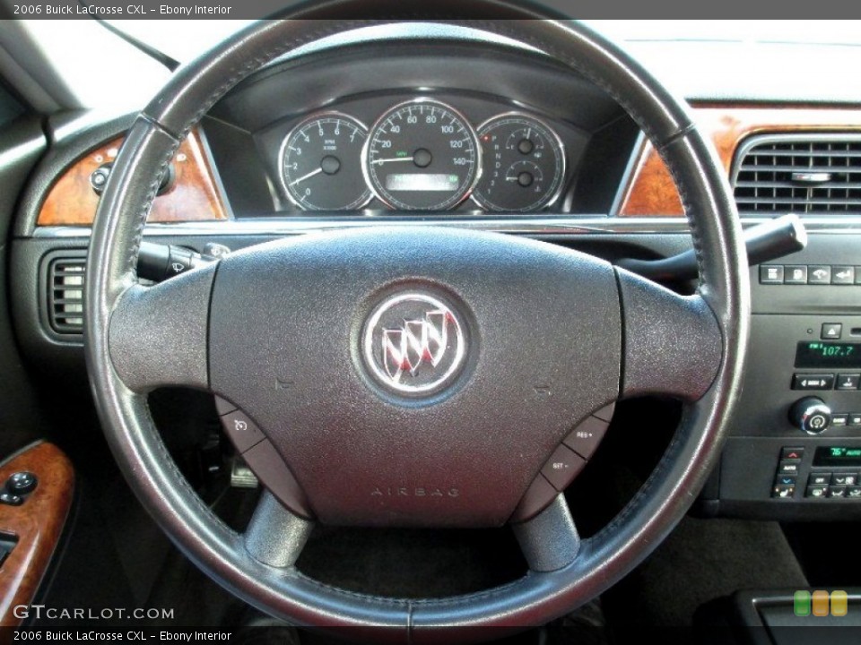 Ebony Interior Steering Wheel for the 2006 Buick LaCrosse CXL #77359446