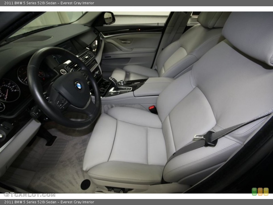 Everest Gray Interior Front Seat for the 2011 BMW 5 Series 528i Sedan #77359536