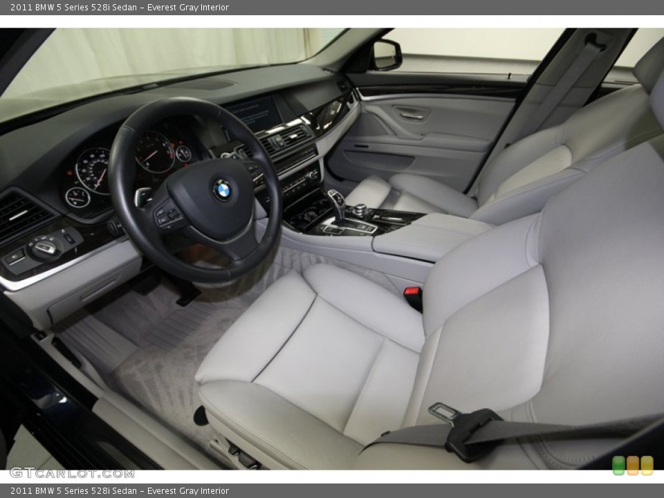 Everest Gray Interior Prime Interior for the 2011 BMW 5 Series 528i Sedan #77359695