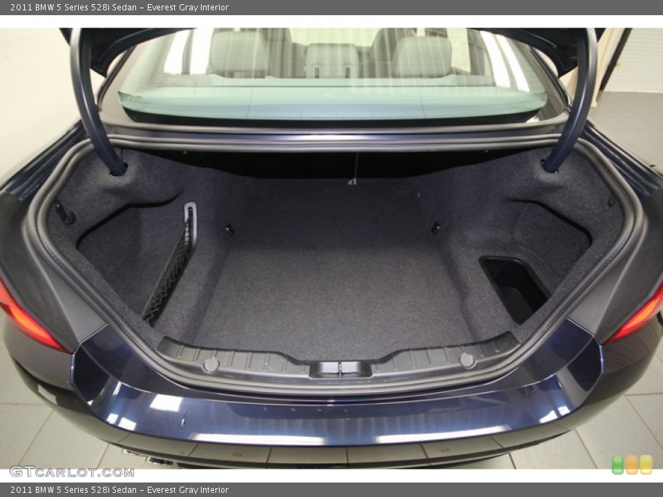 Everest Gray Interior Trunk for the 2011 BMW 5 Series 528i Sedan #77360079