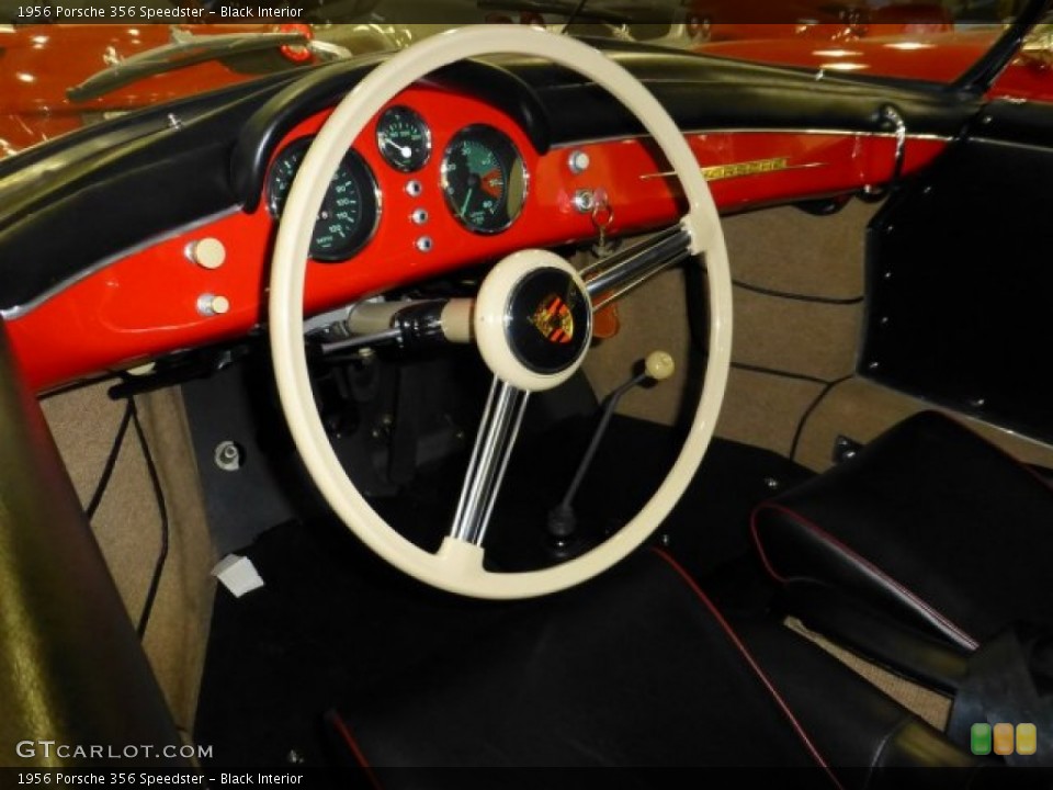 Black 1956 Porsche 356 Interiors