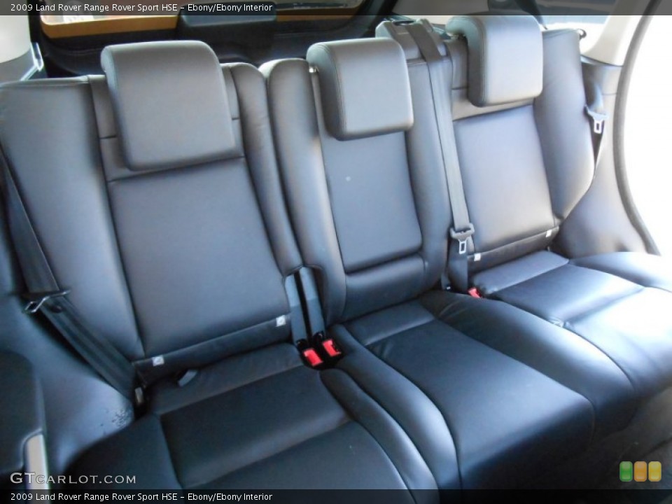 Ebony/Ebony Interior Rear Seat for the 2009 Land Rover Range Rover Sport HSE #77360859