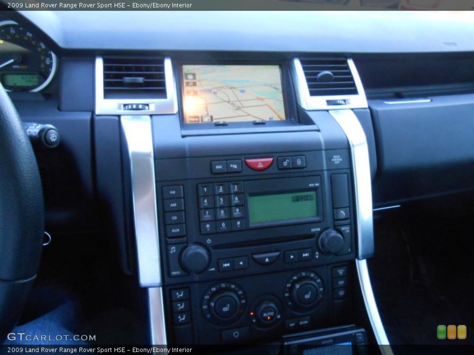 Ebony/Ebony Interior Controls for the 2009 Land Rover Range Rover Sport HSE #77360895