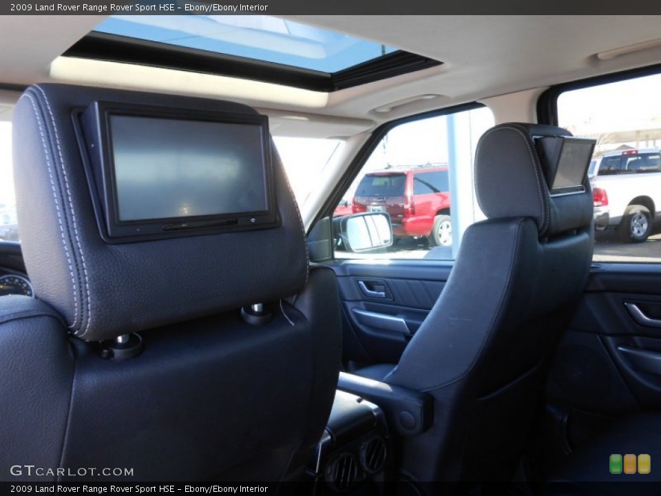 Ebony/Ebony Interior Entertainment System for the 2009 Land Rover Range Rover Sport HSE #77361004