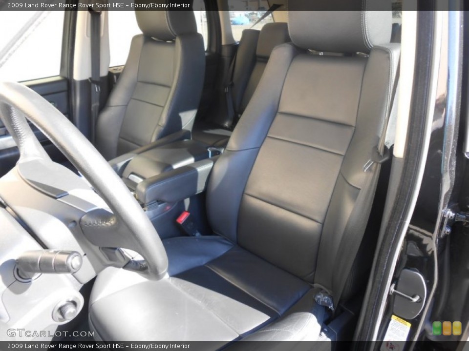 Ebony/Ebony Interior Front Seat for the 2009 Land Rover Range Rover Sport HSE #77361057
