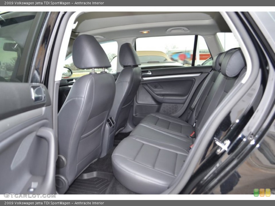 Anthracite Interior Rear Seat for the 2009 Volkswagen Jetta TDI SportWagen #77361105