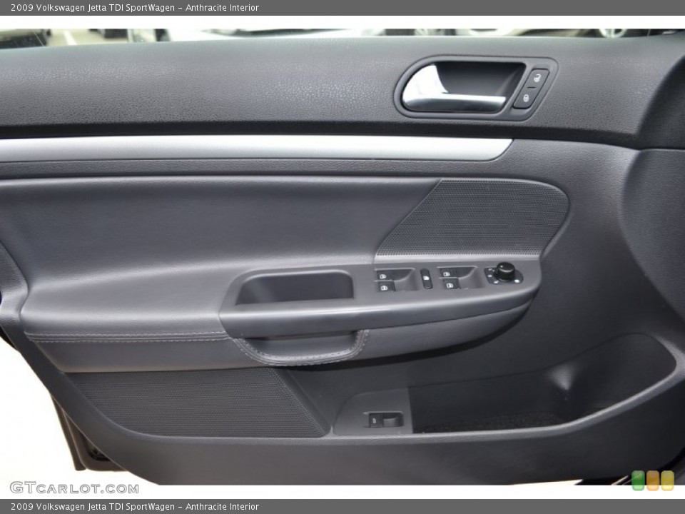 Anthracite Interior Door Panel for the 2009 Volkswagen Jetta TDI SportWagen #77361108