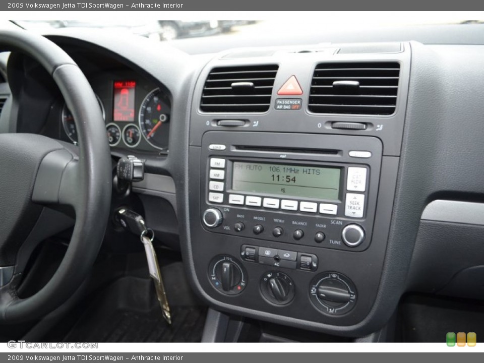 Anthracite Interior Controls for the 2009 Volkswagen Jetta TDI SportWagen #77361117