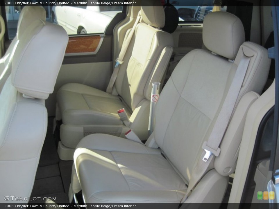 Medium Pebble Beige/Cream Interior Rear Seat for the 2008 Chrysler Town & Country Limited #77362063