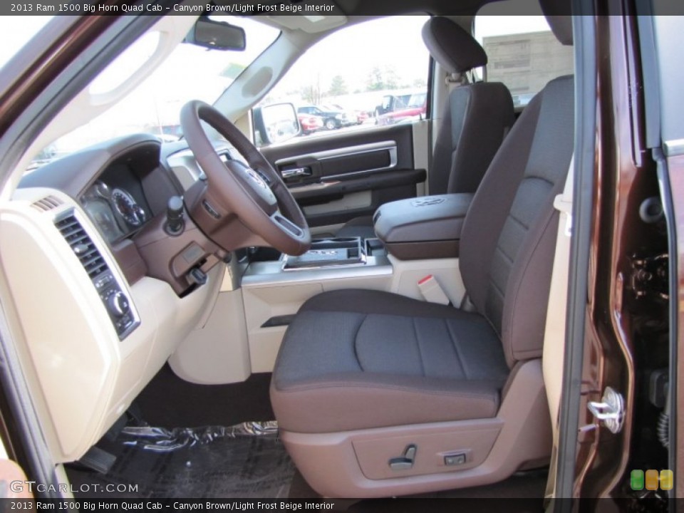 Canyon Brown/Light Frost Beige Interior Photo for the 2013 Ram 1500 Big Horn Quad Cab #77362064