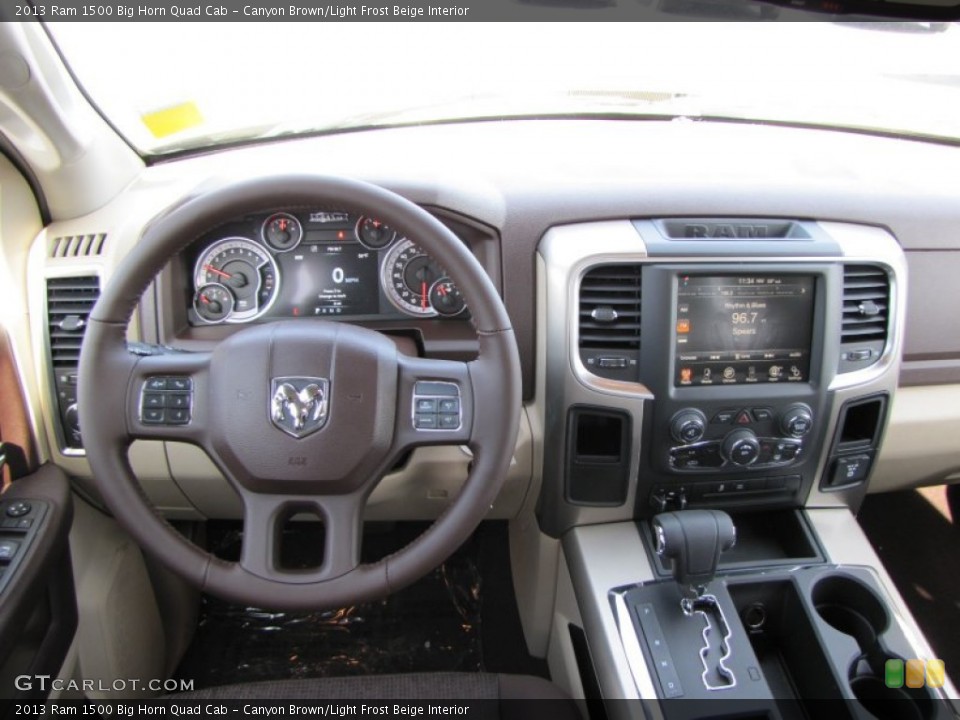 Canyon Brown/Light Frost Beige Interior Dashboard for the 2013 Ram 1500 Big Horn Quad Cab #77362113