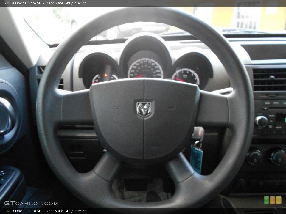 Dark Slate Gray Interior Steering Wheel for the 2009 Dodge Nitro SE #77362245