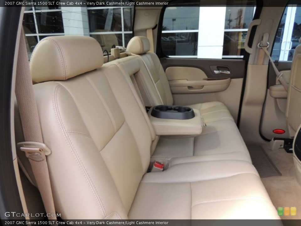 Very Dark Cashmere/Light Cashmere Interior Rear Seat for the 2007 GMC Sierra 1500 SLT Crew Cab 4x4 #77362434