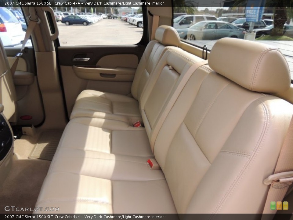 Very Dark Cashmere/Light Cashmere Interior Rear Seat for the 2007 GMC Sierra 1500 SLT Crew Cab 4x4 #77362500