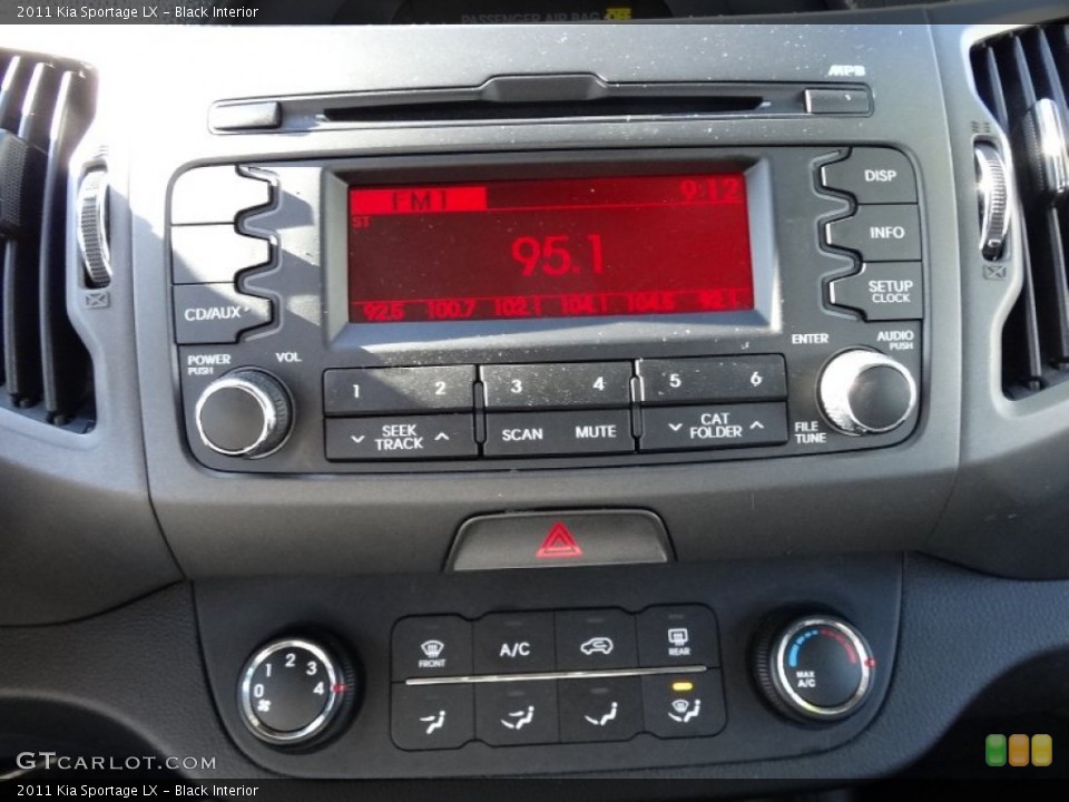 Black Interior Audio System for the 2011 Kia Sportage LX #77363057