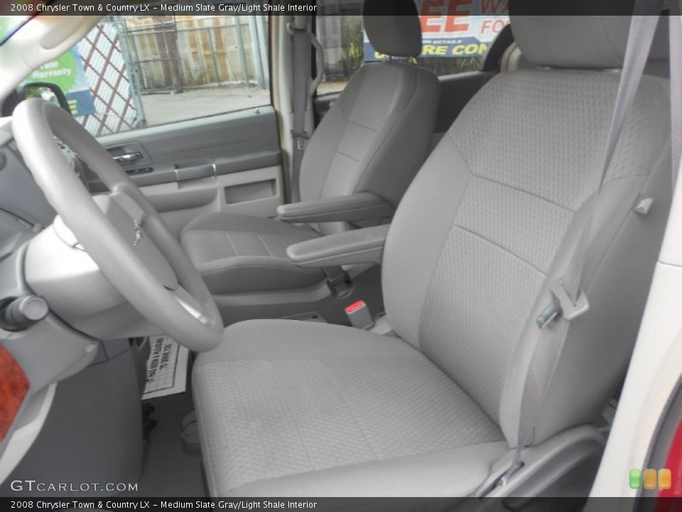 Medium Slate Gray/Light Shale Interior Front Seat for the 2008 Chrysler Town & Country LX #77363430