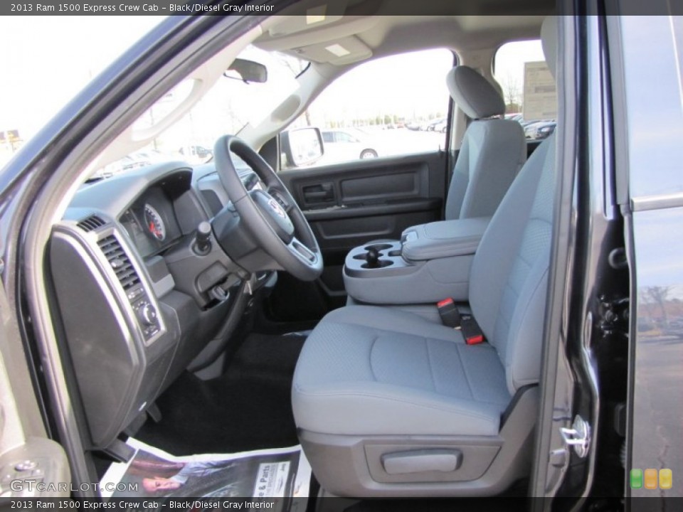 Black/Diesel Gray Interior Photo for the 2013 Ram 1500 Express Crew Cab #77363507
